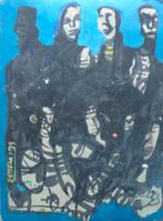 EPSEN / GROEP PERSONEN / ORIGINEEL WERK / 40x30cm / SIG, Ophalen of Verzenden