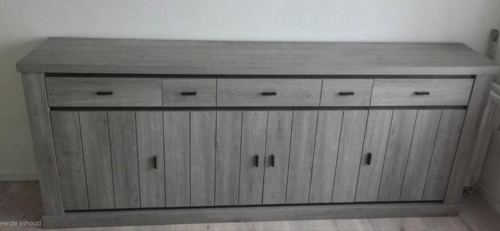 Dressoir/opbergkast in houtlook, Huis en Inrichting, Kasten | Dressoirs, Ophalen