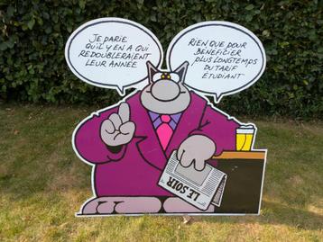 Het kattenpaneel van Philippe Geluck beschikbaar voor biedingen