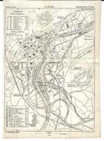 1883 - Liège / plan de la ville, Envoi