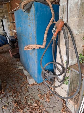 Mazout ton 1300 liter beschikbaar voor biedingen