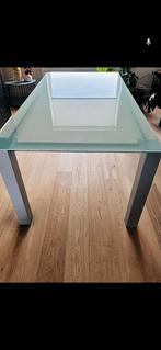 Eettafel in glas 200 x 100, Ophalen, 100 tot 150 cm, 200 cm of meer, Vijf personen of meer