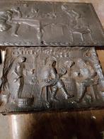 oude gietijzeren platen uit oude boederij, Ophalen