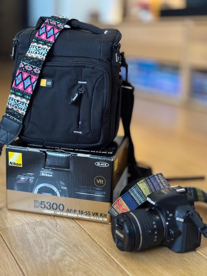 Nikon camera D5300 AF-p 18-55 VR kit + 70-300mm, Audio, Tv en Foto, Fotocamera's Digitaal, Zo goed als nieuw, Spiegelreflex, Nikon