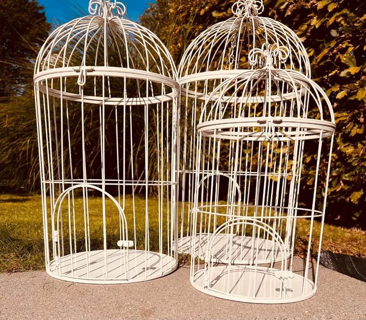 3 decoratieve vogelkooien, Huis en Inrichting, Woonaccessoires | Overige, Zo goed als nieuw, Ophalen
