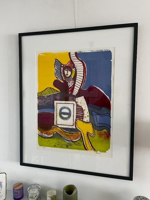 Jan Cobbaert - Steendruk - reeks improvisatie 1975, Antiek en Kunst, Kunst | Litho's en Zeefdrukken, Ophalen