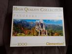 Clementoni puzzel 1000 stuks - Neuschwanstein, Ophalen of Verzenden, 500 t/m 1500 stukjes, Gebruikt, Legpuzzel