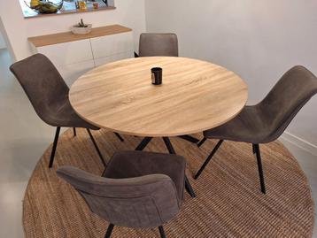 Mooie ronde tafel te koop - zo goed als nieuw! beschikbaar voor biedingen