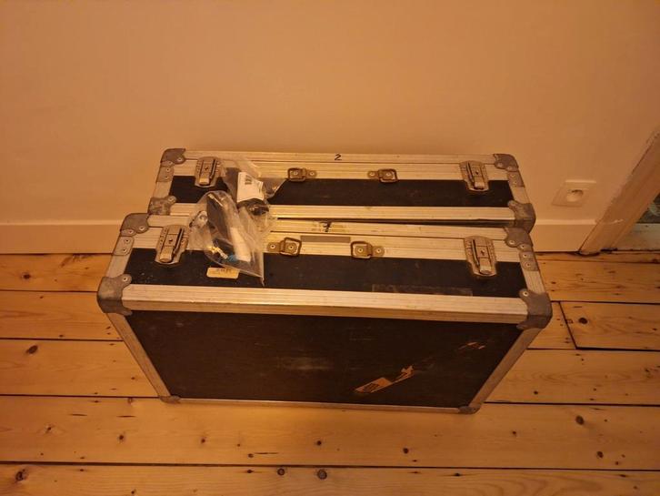 2x flightcase, Musique & Instruments, Boîtiers & Valises, Utilisé, Flight case, Enlèvement