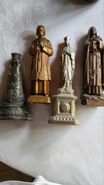 lot van 4 heiligenbeeldjes in metaal, Ophalen