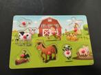 Houten inlegpuzzel, Ophalen of Verzenden, Minder dan 10 stukjes, Gebruikt, Van hout