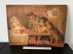 Panneau publicitaire Huntley & Palmers Biscuits, Enlèvement ou Envoi, Utilisé, Panneau publicitaire