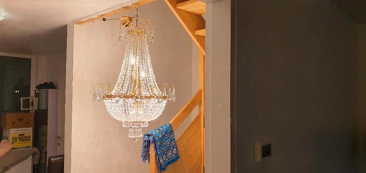 modèle de sac lustre en cristal et ancien, Antiquités & Art, Antiquités | Éclairage, Enlèvement