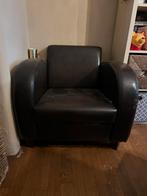 Leren zetel, Maison & Meubles, Fauteuils, Moins de 75 cm, Enlèvement, Utilisé, Cuir