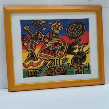 Corneille. Ingelijste kunstreproductie. 57 x 47 cm. beschikbaar voor biedingen