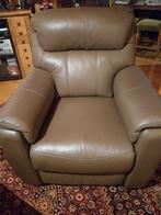 relaxzetels, Huis en Inrichting, Fauteuils, Ophalen, Zo goed als nieuw, Leer, 75 tot 100 cm