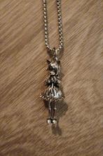 Ketting anime girl, Handtassen en Accessoires, Kettingen, Nieuw, Ophalen of Verzenden, Zilver, Overige materialen