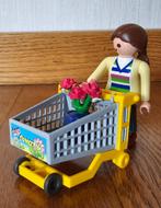 Playmobil 4638 vrouw met winkelwagen met bloemen, Ophalen of Verzenden, Zo goed als nieuw, Complete set