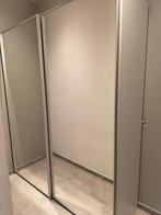 Kleerkast met glazen schuifdeuren, Huis en Inrichting, Kasten | Kleerkasten, Ophalen of Verzenden, Zo goed als nieuw