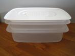 Boîtes à viande Tupperware Cool à empiler blanc - transp, Comme neuf, Enlèvement ou Envoi, Blanc, Balance
