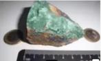 ruw stukje malachiet met azuriet, Verzamelen, Ophalen of Verzenden