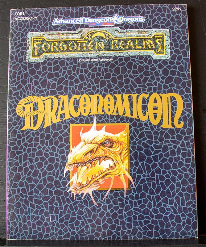 ADD2ndEd Forgotten Realms Acc FOR1 Draconomicon 1990, Hobby en Vrije tijd, Wargaming, Zo goed als nieuw, Overige soorten, Boek of Catalogus