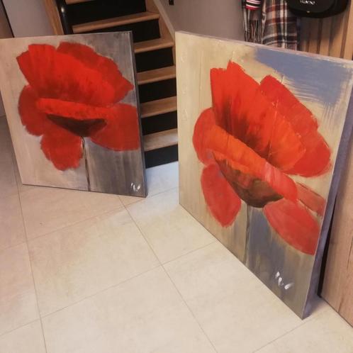 Schilderijen 100x100, Huis en Inrichting, Woonaccessoires | Schilderijen, Tekeningen en Foto's, Zo goed als nieuw, Ophalen