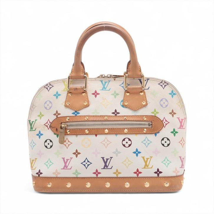 Louis Vuitton Alma Murakami tas, Handtassen en Accessoires, Tassen | Damestassen, Gebruikt, Handtas, Wit, Verzenden