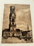 Maurice Seghers - Brugge Gravure, Antiek en Kunst, Kunst | Etsen en Gravures, Ophalen