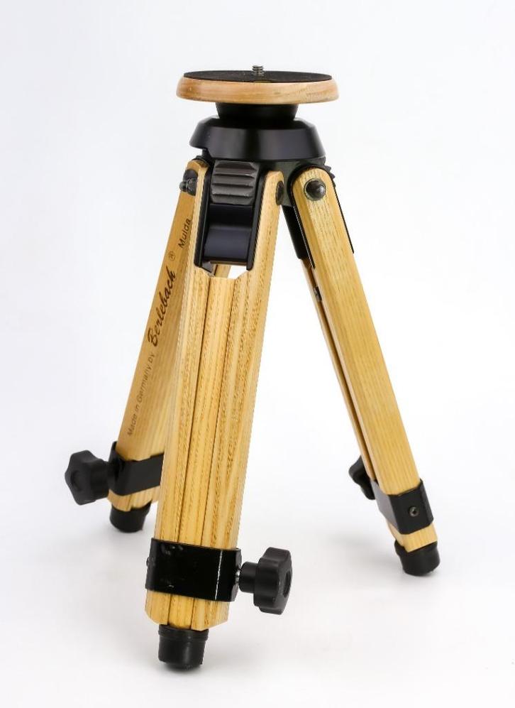 houten statief berlebach, Audio, Tv en Foto, Fotografie | Statieven en Balhoofden, Zo goed als nieuw, Driepoot, Minder dan 150 cm