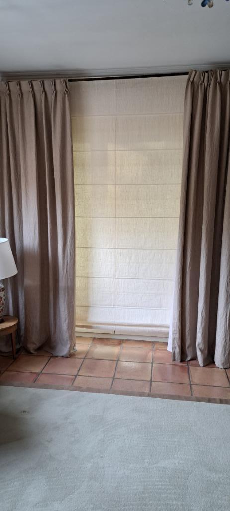 store et tenture, Huis en Inrichting, Stoffering | Gordijnen en Lamellen, Zo goed als nieuw, 200 cm of meer, 200 cm of meer, Wit