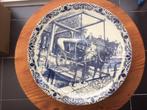 Bord in Delfts blauw Chemkefa nr. 106 - keramiek - huifkar, Verzenden
