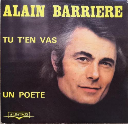 ALAIN BARRIERE - Tu t'en vas (single), CD & DVD, Vinyles Singles, Comme neuf, Single, Pop, Enlèvement ou Envoi
