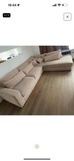 Beige zetel, Huis en Inrichting, Ophalen, Gebruikt