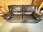 Canapé cuir 2 places, 75 à 100 cm, Enlèvement, Utilisé, 150 à 200 cm