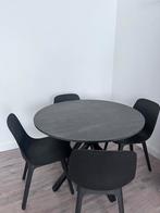 IKEA keuken tafel 4 personen + stoelen, Huis en Inrichting, Tafels | Eettafels, Ophalen, Gebruikt, Vier personen, Rond