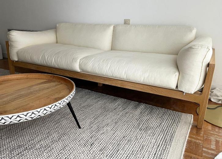 zetel : scandinavische stijl, Huis en Inrichting, Zetels | Zetels, Zo goed als nieuw, Rechte bank, Driepersoons, 200 tot 250 cm