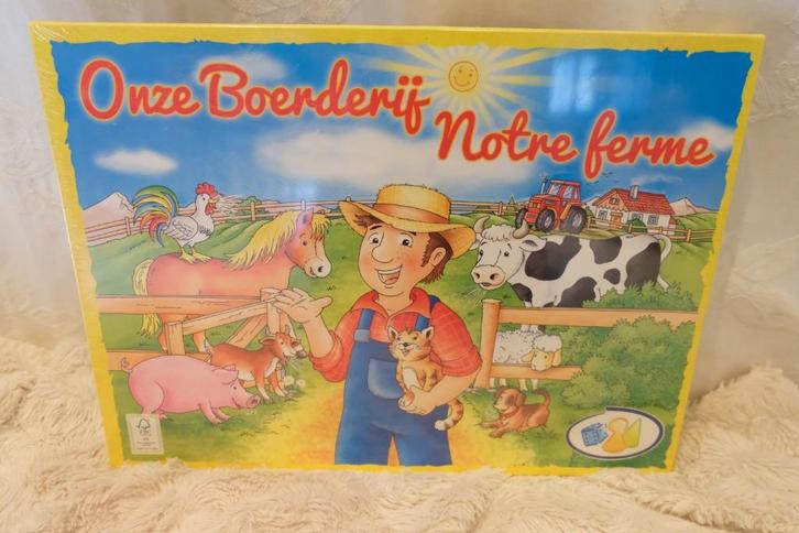Spel: Onze Boerderij / Notre ferme NIEUW!, Hobby en Vrije tijd, Gezelschapsspellen | Bordspellen, Nieuw, Een of twee spelers, Drie of vier spelers