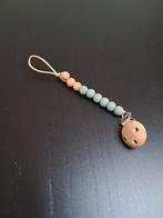 Attache-tétine Mushie - vert d'eau et bois, Enlèvement, Comme neuf