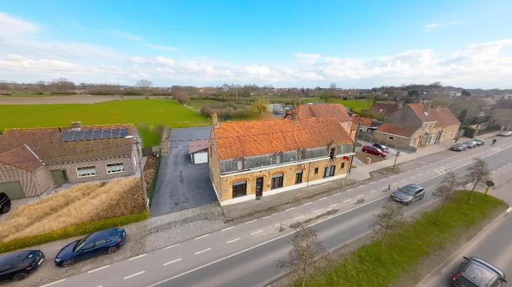 Café met woonst te koop, Immo, Huizen en Appartementen te koop, Provincie West-Vlaanderen, 1000 tot 1500 m², Woning met bedrijfsruimte