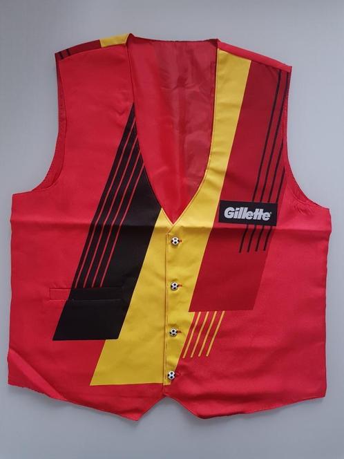 gilet bolero in Belgische driekleur Gillette rode duivels, Kleding | Heren, Sportkleding, Nieuw, Voetbal, Overige maten, Rood