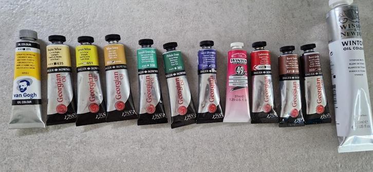 olieverf kleine tubes, Hobby en Vrije tijd, Overige Hobby en Vrije tijd, Nieuw, Ophalen of Verzenden