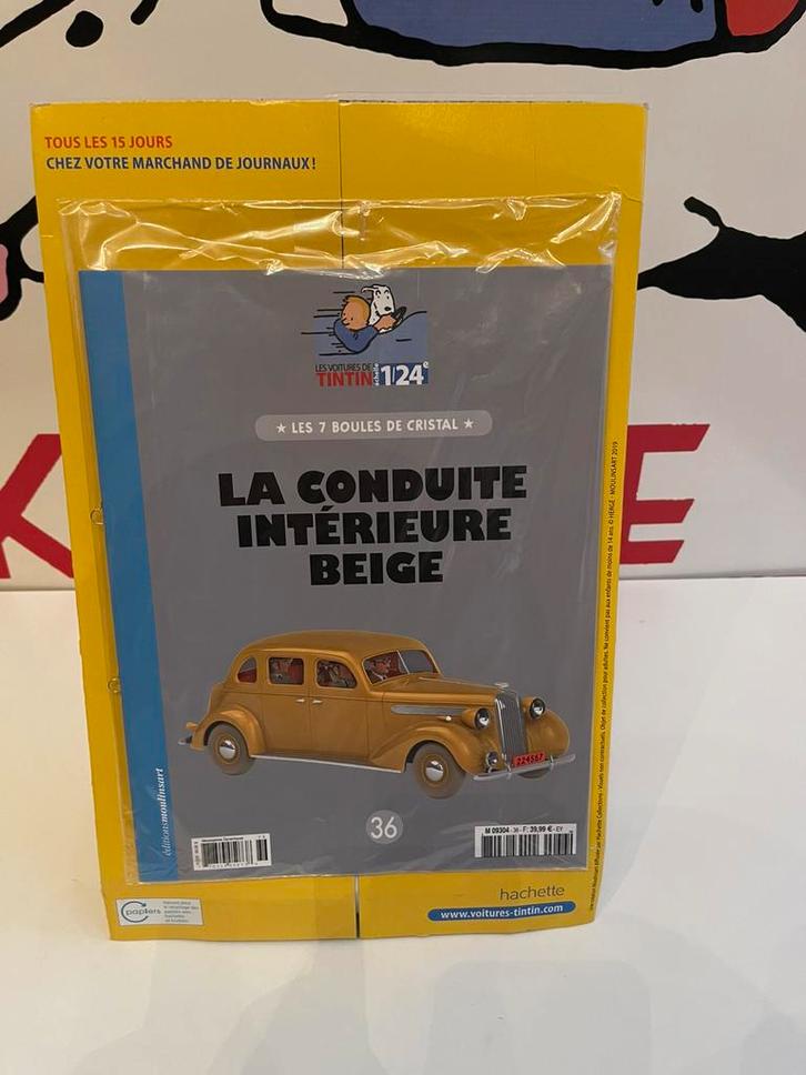 Kuifje tintin auto 1/24 hachette nieuwstaat 3 x 40€ stuk, Hobby en Vrije tijd, Modelauto's | 1:24, Nieuw, Auto, Overige merken