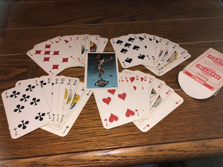 Livre complet de cartes à jouer Piquet - Martini Vermouth, Collections, Cartes à jouer, Jokers & Jeux des sept familles, Enlèvement ou Envoi