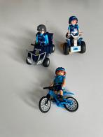 Playmobil trio van agenten quad, fiets, segway, Ophalen of Verzenden, Zo goed als nieuw
