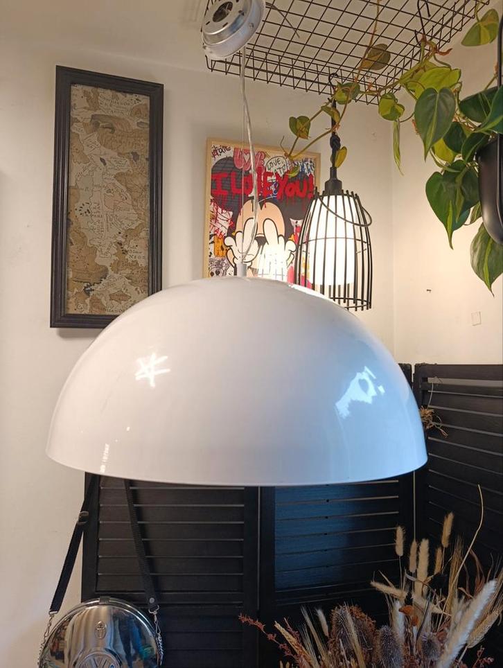Suspension Gaetano look rétro 50 cm, Huis en Inrichting, Lampen | Hanglampen, Gebruikt, Ophalen of Verzenden