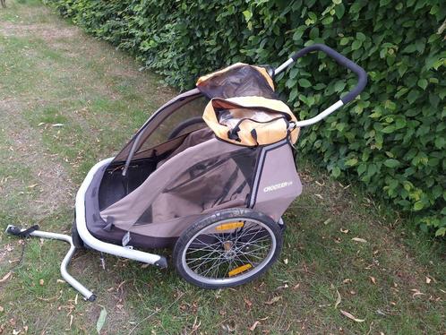 Croozer fietskar voor 2 kindjes, Fietsen en Brommers, Fietsaccessoires | Aanhangwagens en Karren, Gebruikt, Kinderkar, Opvouwbaar
