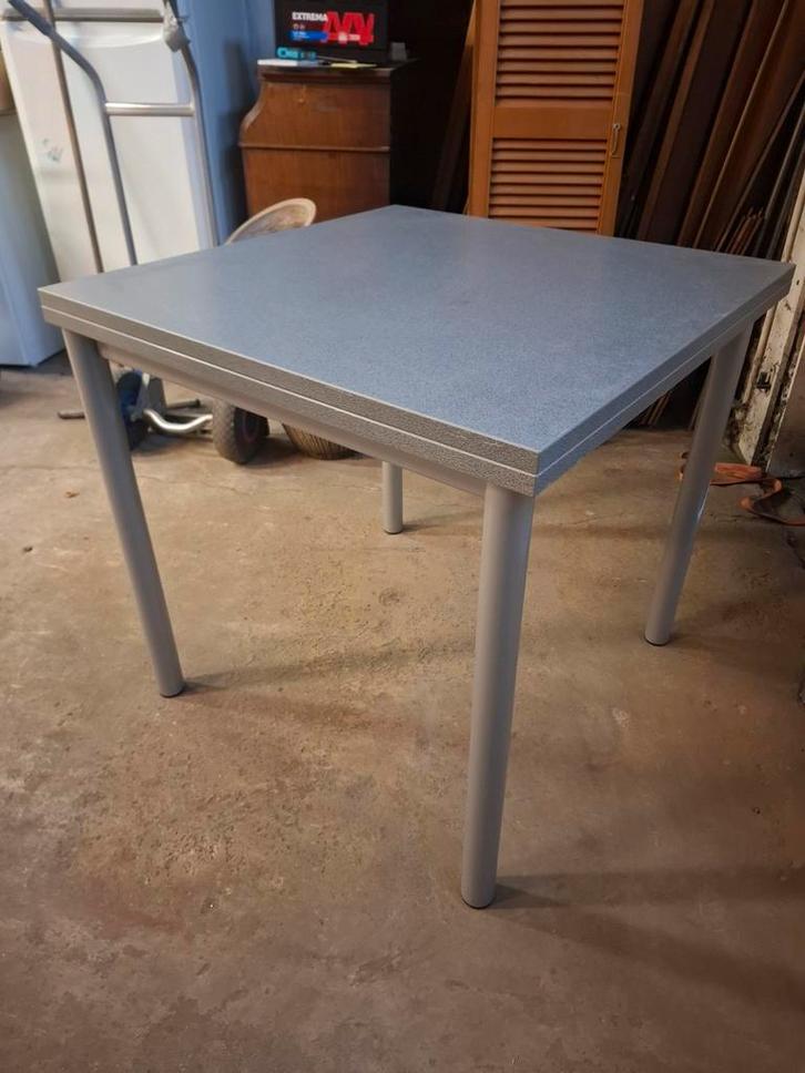 Table 80x80 allonge pliable 80x160 coulissement, Huis en Inrichting, Tafels | Statafels, Ophalen of Verzenden