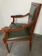 vintage stoel in kerselaar, Utilisé, Autres couleurs, Enlèvement ou Envoi, Cuir