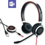 Jabra Evolve 40 MS Duo Headset, Bedraad, Volumeregelaar, On-ear, Ophalen of Verzenden